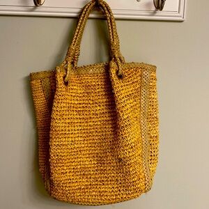 Flora Bella rattan shoulder bag/tote